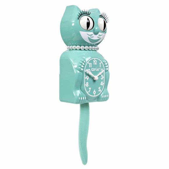 RETIRED Urban Outfitters Ocean Waves Lady KIT-CAT CLOCK KAT KLOCK - Picture 2 of 4